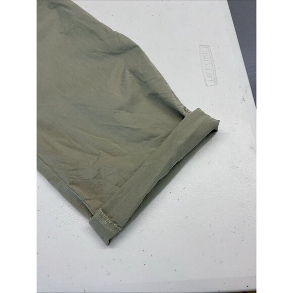Pistola Pistachio Green Jumpsuit‎ zip front Size M military poplin short sleeve - Picture 16 of 16